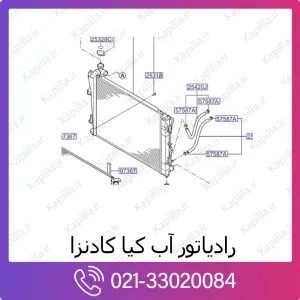 رادیاتور آب کیا کادنزا
