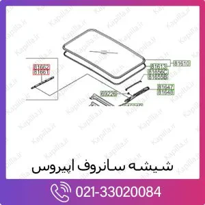 شیشه سانروف کیا اپیروس