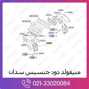 منیفولد دود هیوندای جنسیس سدان
