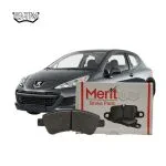 لنت ترمز جلو پژو 207 1389-1392 برند مریت (Merit)