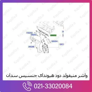 واشر منیفولد دود هیوندای جنسیس سدان