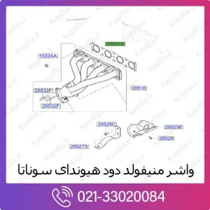 واشر منیفولد دود هیوندای سوناتا