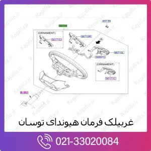 غربیلک فرمان هیوندای توسان