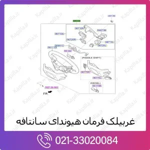 غربیلک فرمان هیوندای سانتافه