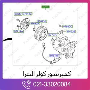کمپرسور کولر هیوندای النترا