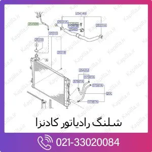 شلنگ رادیاتور کیا کادنزا