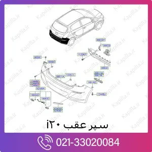 سپر عقب هیوندای i20