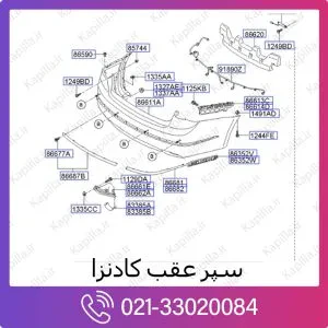 سپر عقب کیا کادنزا