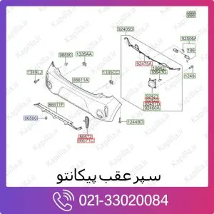سپر عقب کیا پیکانتو