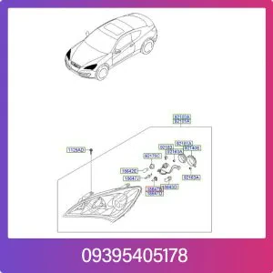 چراغ جلو چپ هیوندای جنسیس کوپه