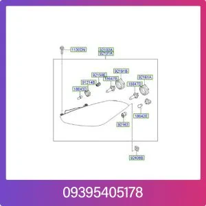 چراغ جلو چپ هیوندای کوپه fx