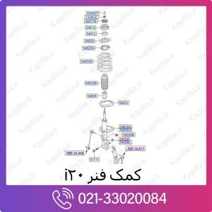 کمک فنر جلو هیوندای i20
