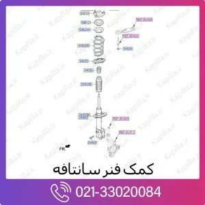 کمک فنر جلو هیوندای سانتافه