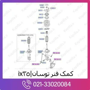 کمک فنر جلو هیوندای توسان ix35