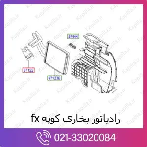 رادیاتور بخاری هیوندای کوپه fx
