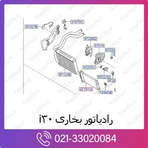 رادیاتور بخاری هیوندای i30