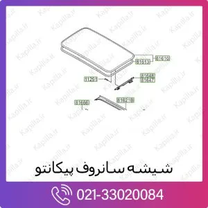 شیشه سانروف کیا پیکانتو