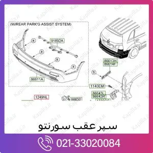 سپر عقب کیا سورنتو