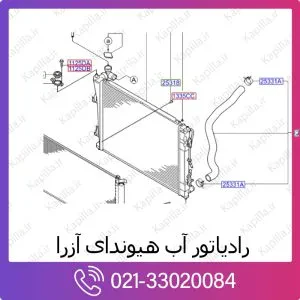 رادیاتور آب هیوندای آزرا