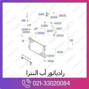 رادیاتور آب هیوندای النترا