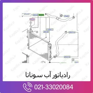 رادیاتور آب هیوندای سوناتا