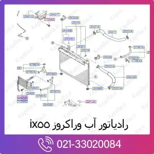 رادیاتور آب هیوندای وراکروز ix55
