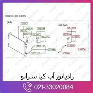 رادیاتور آب کیا سراتو