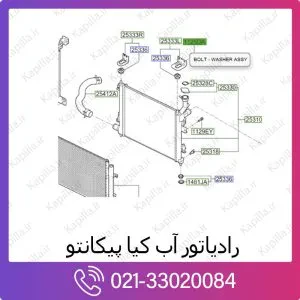 رادیاتور آب کیا پیکانتو